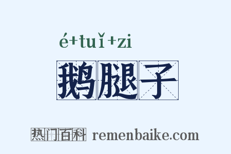 鹅腿子是什么意思的图片